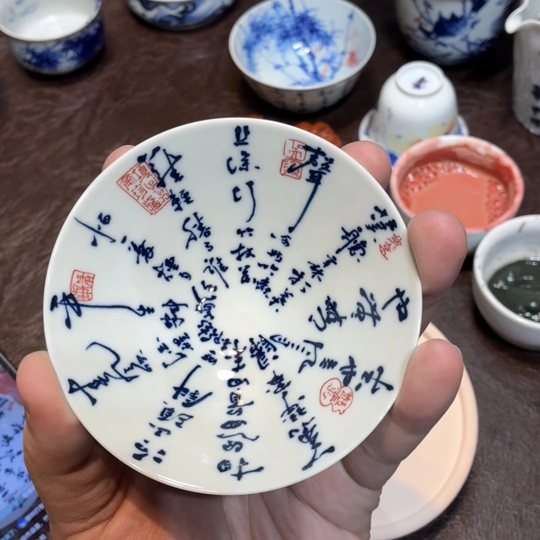 乌***机景德镇纯手工手绘陶瓷