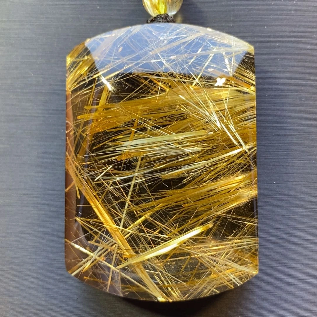 水晶颈饰未镶嵌钛晶无事牌