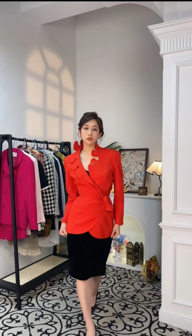 子夜中古vintage套装女西外套半裙大衣衬衫通用链接（279-499）