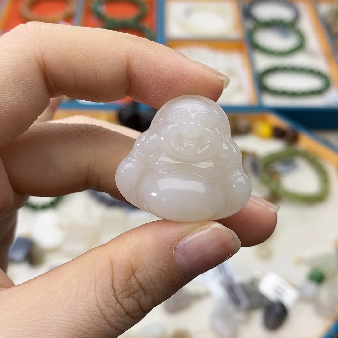 和田玉未镶嵌颈饰w30老料佛