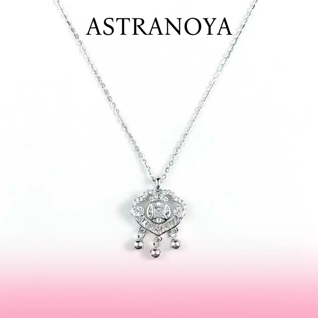链子925银 Astra Noya 925 银项链甜美风日韩柔祥云锁包吊链ins风