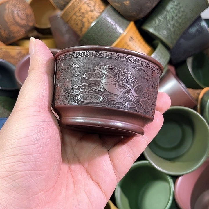 茶杯紫砂全手工紫砂主人杯