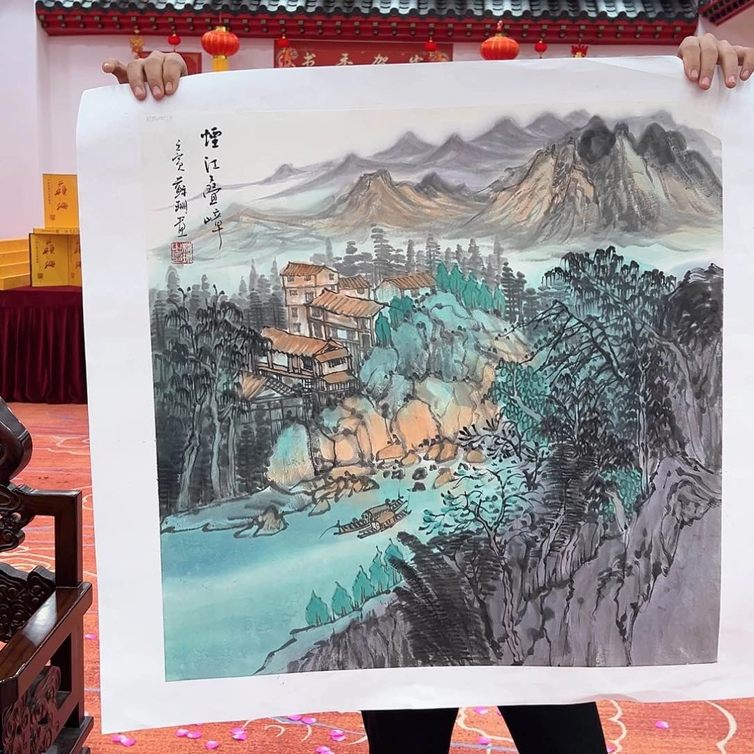 国画画家作品苏珊精品原作