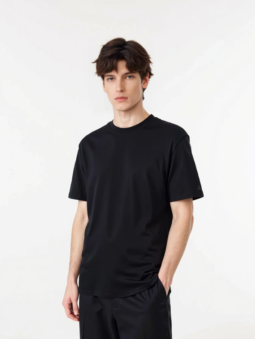 夏季新款高端液氨水柔棉T恤