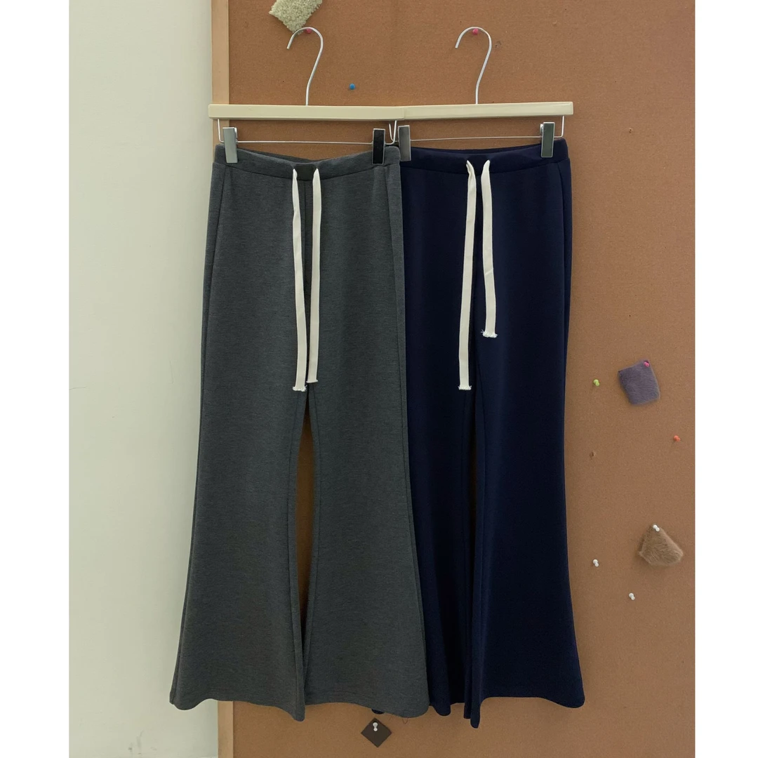 十三行白白-【垂垂裤】夏季高腰微喇舒适显瘦休闲裤#C098