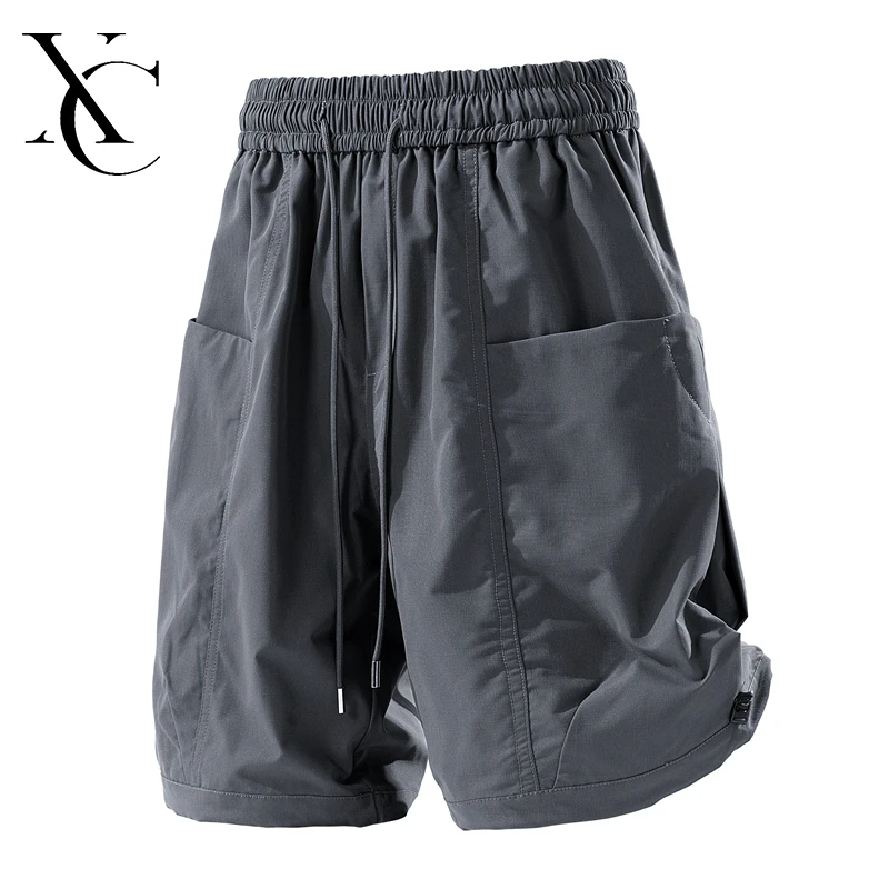 XC--美式炮弹短裤男夏季冰丝速干休闲透气凉感工装五分裤百搭潮流