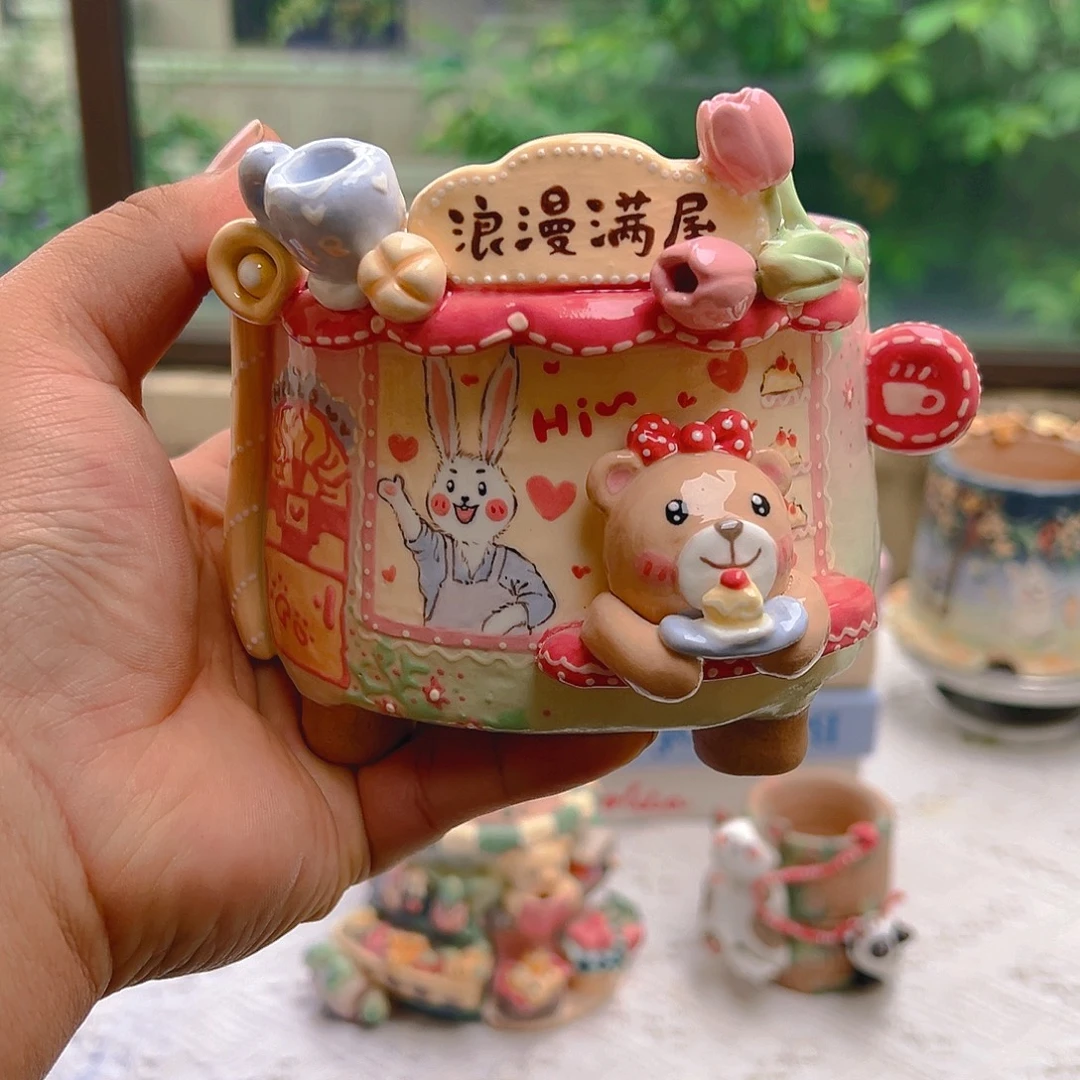 老梧家的手工多肉花盆