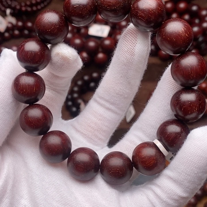 小叶紫檀手串/手链1.5泥料多金星原汁原味