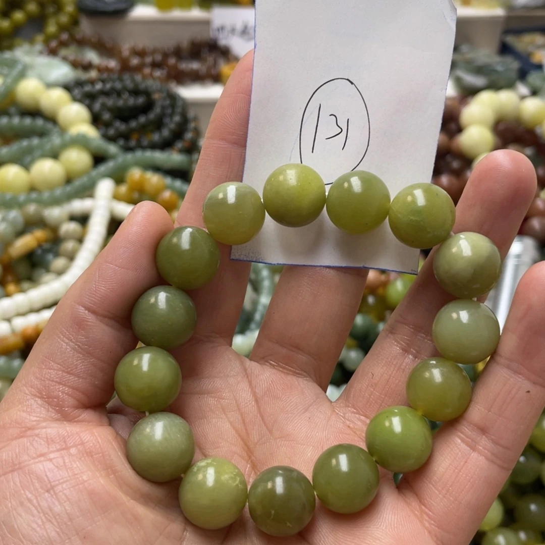 蛇纹石玉手链未镶嵌