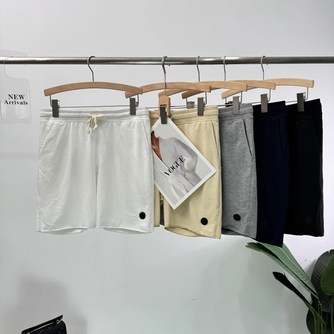 B175出口外贸ins运动棉质宽松休闲夏季短裤松紧腰带抽绳百搭简约