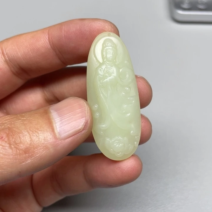 和田玉吊坠(不含链)未镶嵌無*