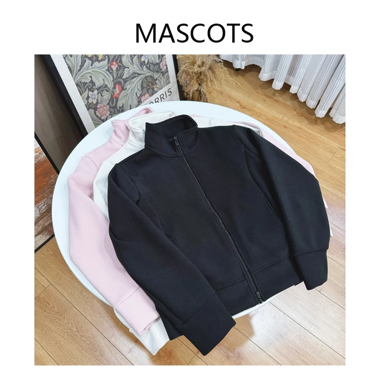 【郭肉肉】‘’立领小暖炉‘’防风保暖拉链外套显瘦百搭运动时尚休闲