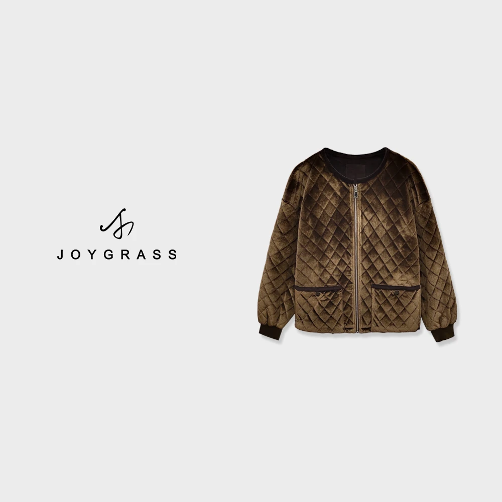JOYGRASS(乔伊)潮流冬季秋季满印春季外套M-03720