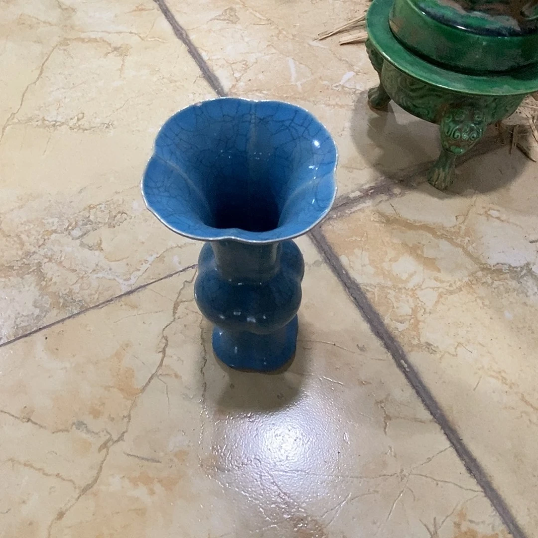 瓷片柴窑花觚13686696