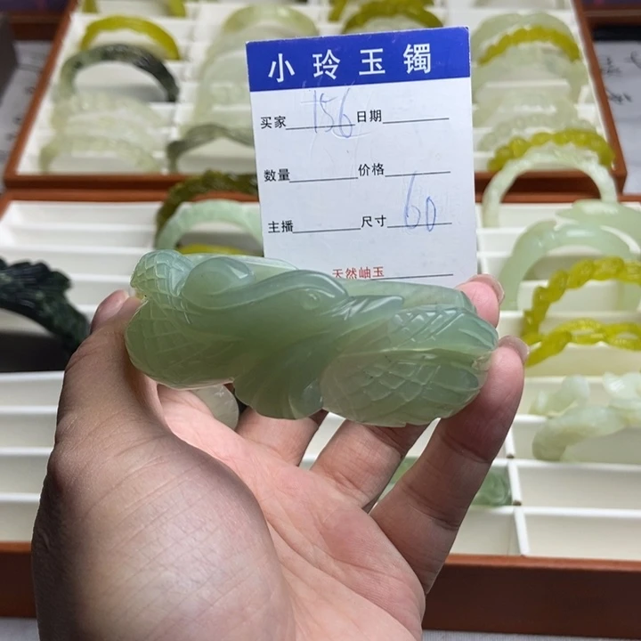 未镶嵌蛇纹石玉手镯