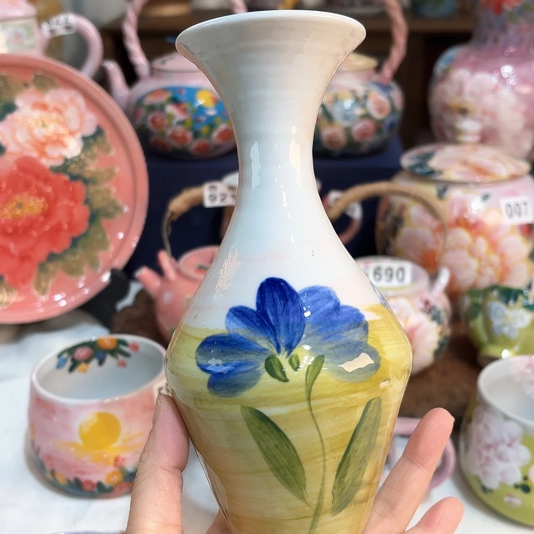 景德镇手绘高温釉下彩陶瓷茶具