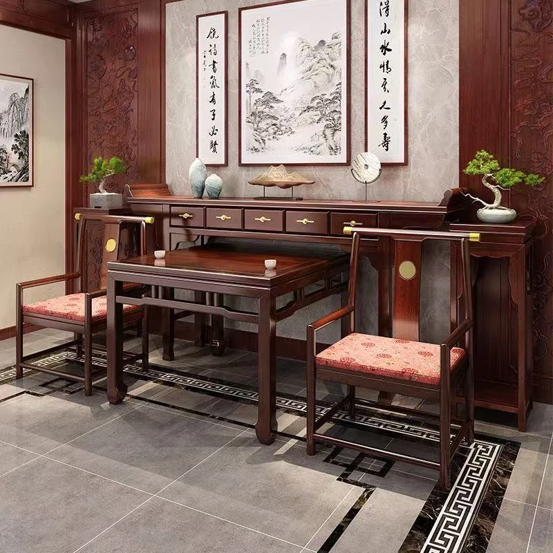 中堂六件套橡木实木乌金木佛龛改价专用链接联系客服拍下