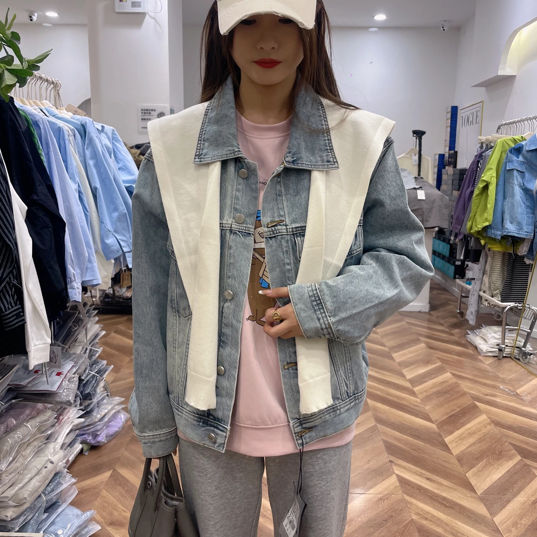 1002 做旧水洗牛仔外套