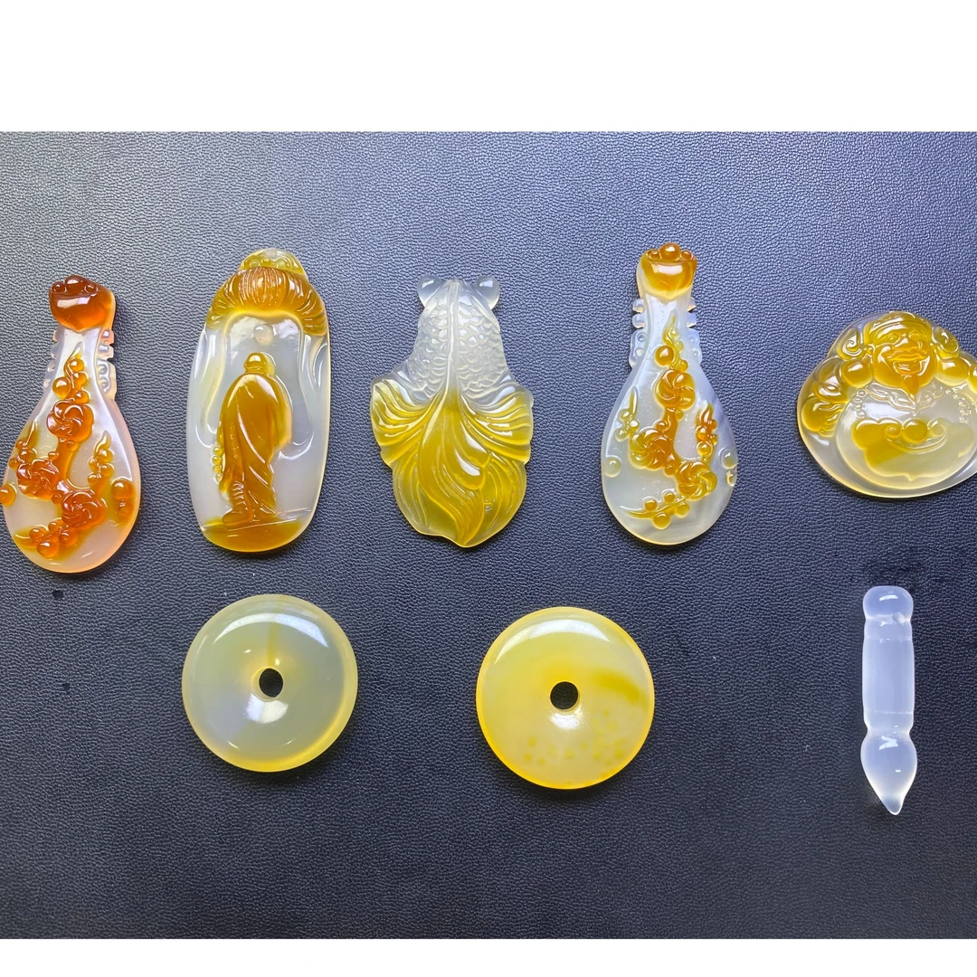 天然精品玛瑙吊坠饰品挂件直播间通用链接发其一