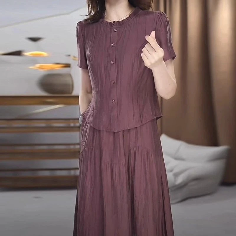 洋气假两件减龄假俩2025新款连衣裙时尚裙子显瘦夏季薄款