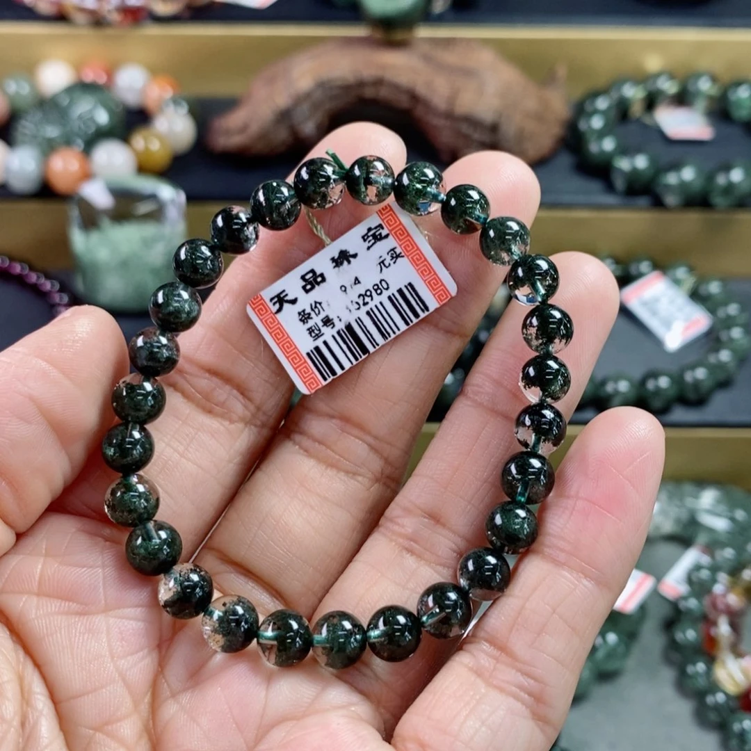 水晶手链未镶嵌A****h绿幽灵手链152980