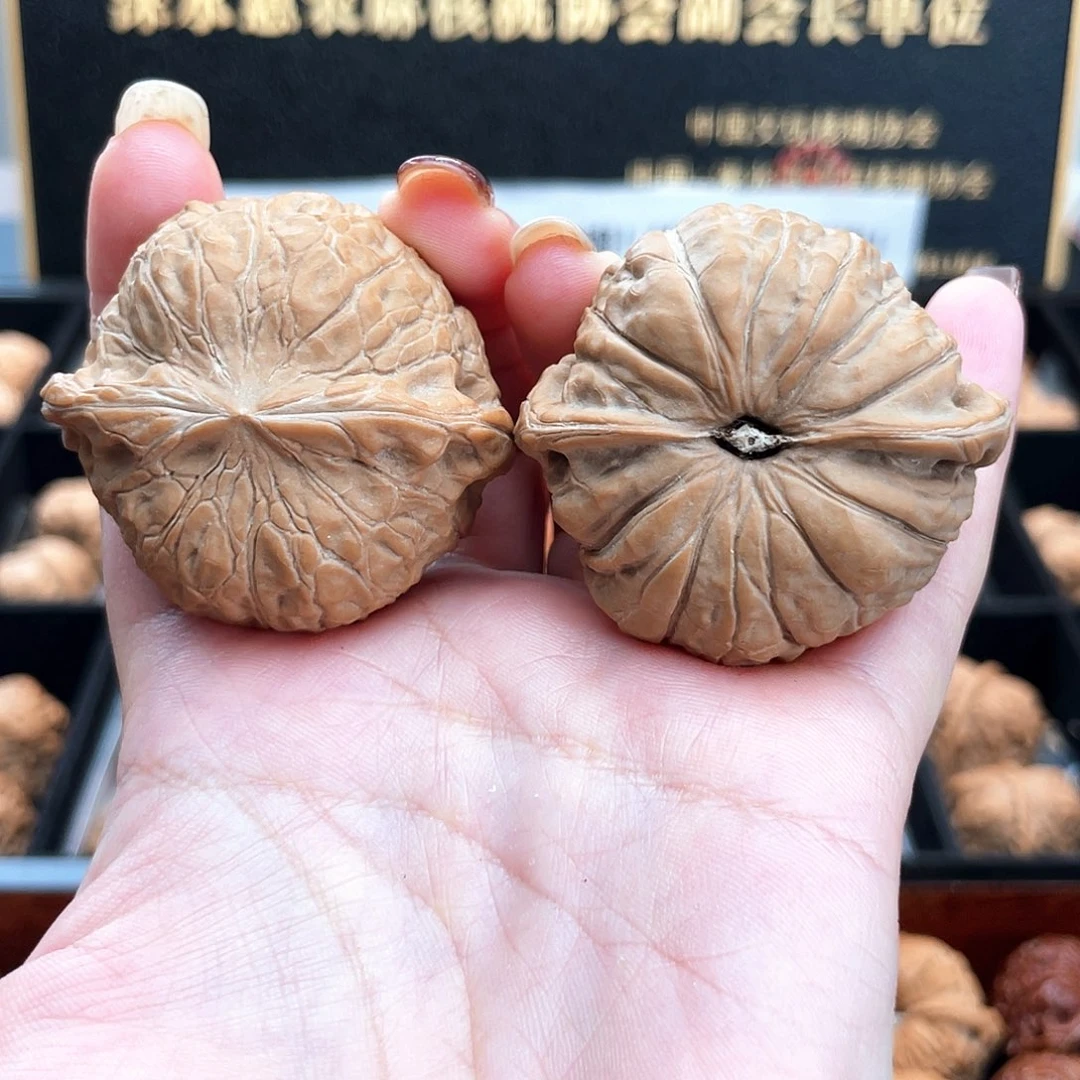 把件文玩核桃47超大尺毕业铁锤南瓜墩➕满肉平肩4703