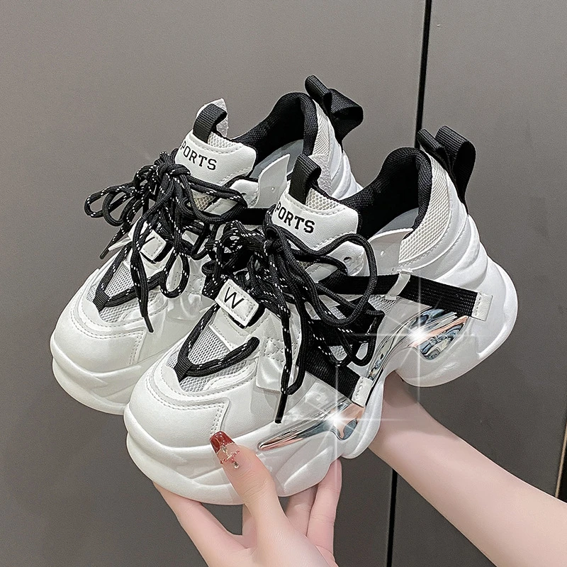 老爹鞋女款2025新款小个子厚底粉色炸街百搭泫雅风鞋子运动休闲鞋