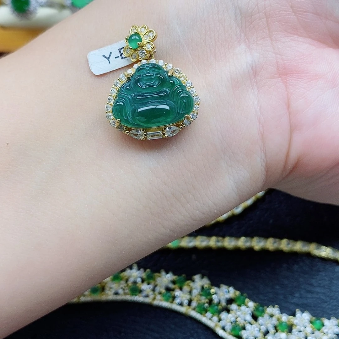 银S925镶嵌戒指翡翠