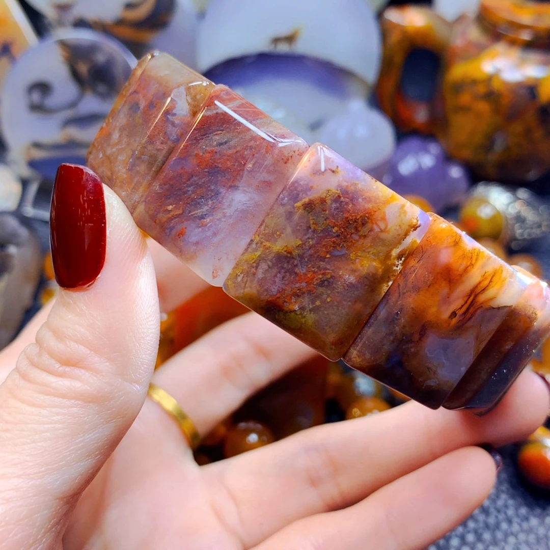 玛瑙/玉髓手牌2未镶嵌信*