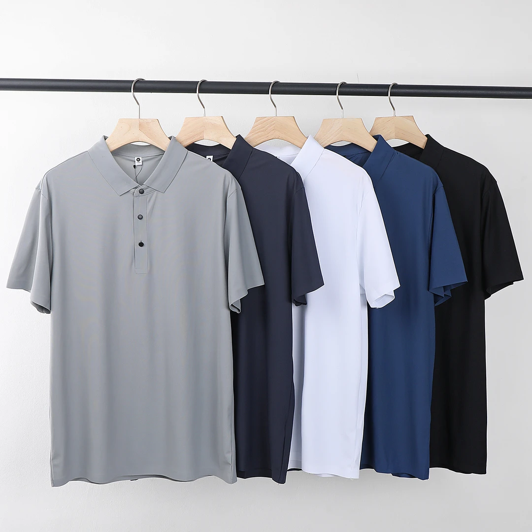 41夏季男款珠地冰丝POLO衫翻领上衣休闲