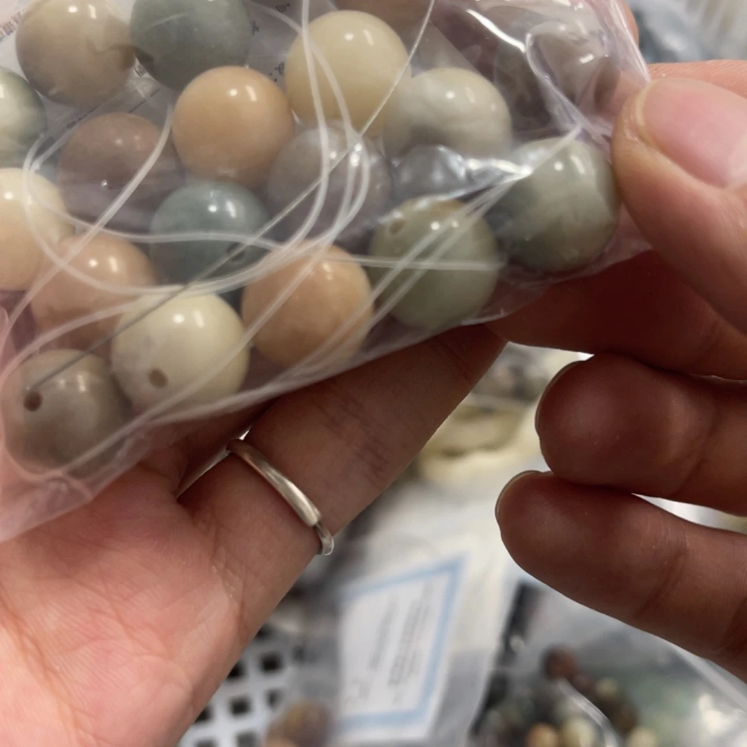 吊坠白玉菩提a14/20颗干磨圆珠锅底