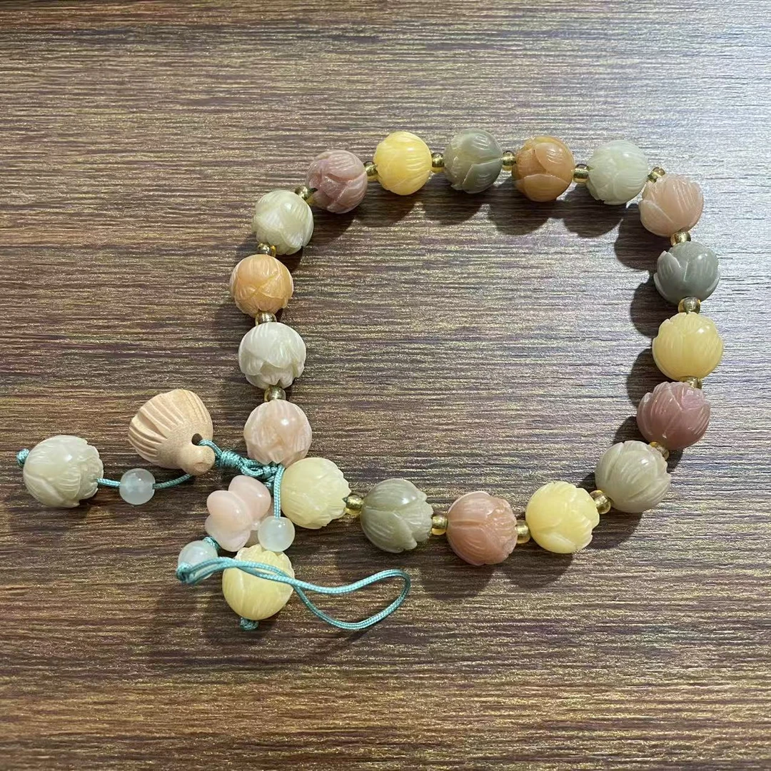 菩提莲花1.3+木制莲蓬-STJ085（（无礼盒）