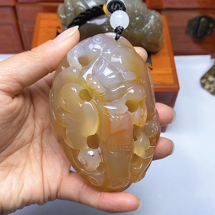 玛瑙/玉髓手把未镶嵌一****1