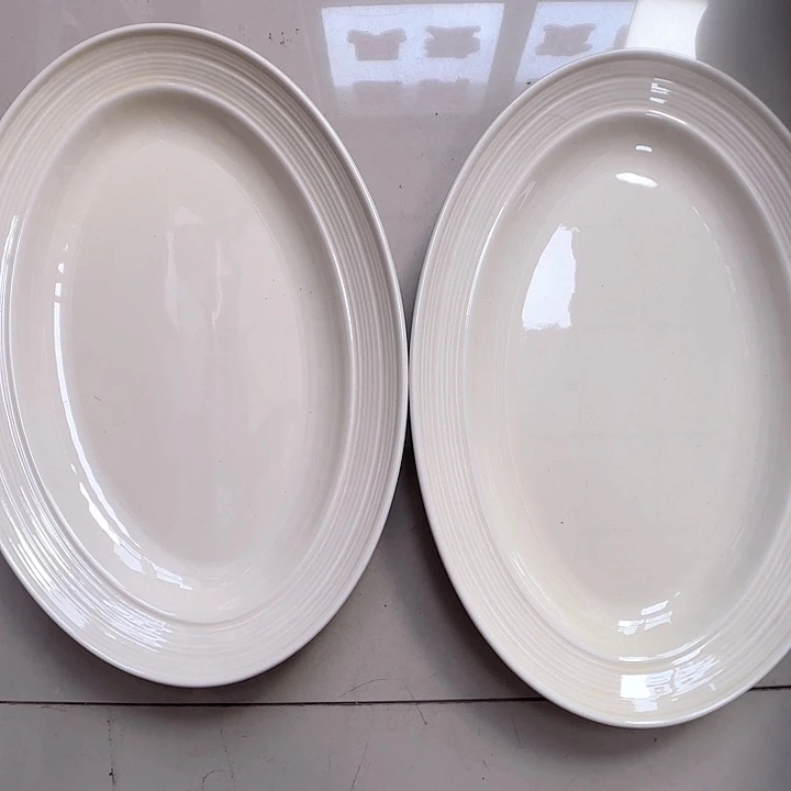 瓷片瑕疵特价陶瓷鱼盘