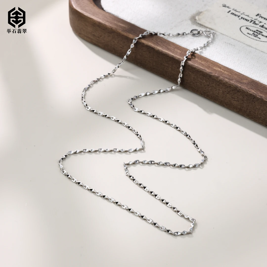 925银银制品 【举石臻品】TH0225-668-117个性项链（一件/长约45cm）K