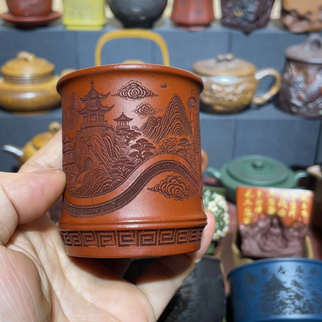 原矿紫砂手工主人杯