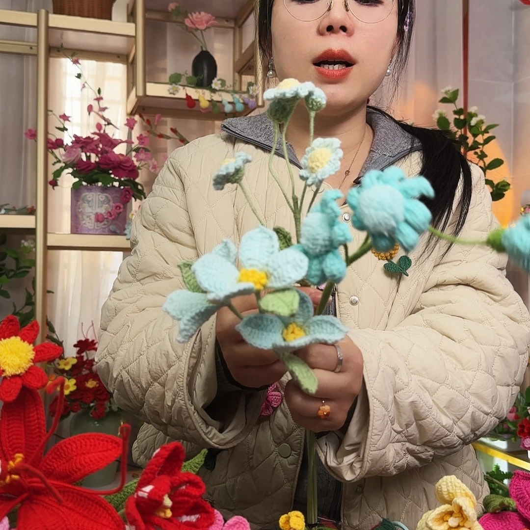 手工钩织设计花束