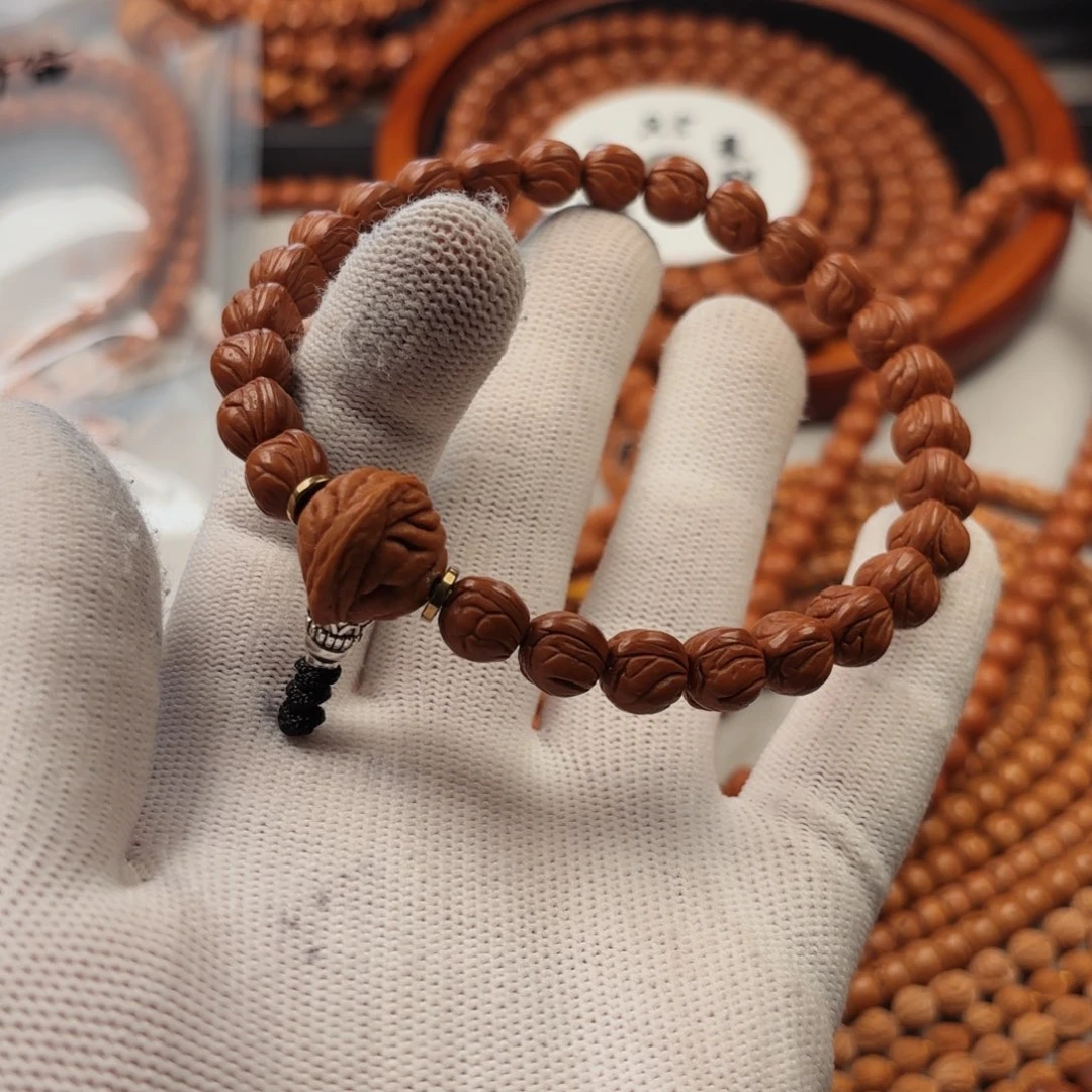 桃核吊坠我**豆一物一图