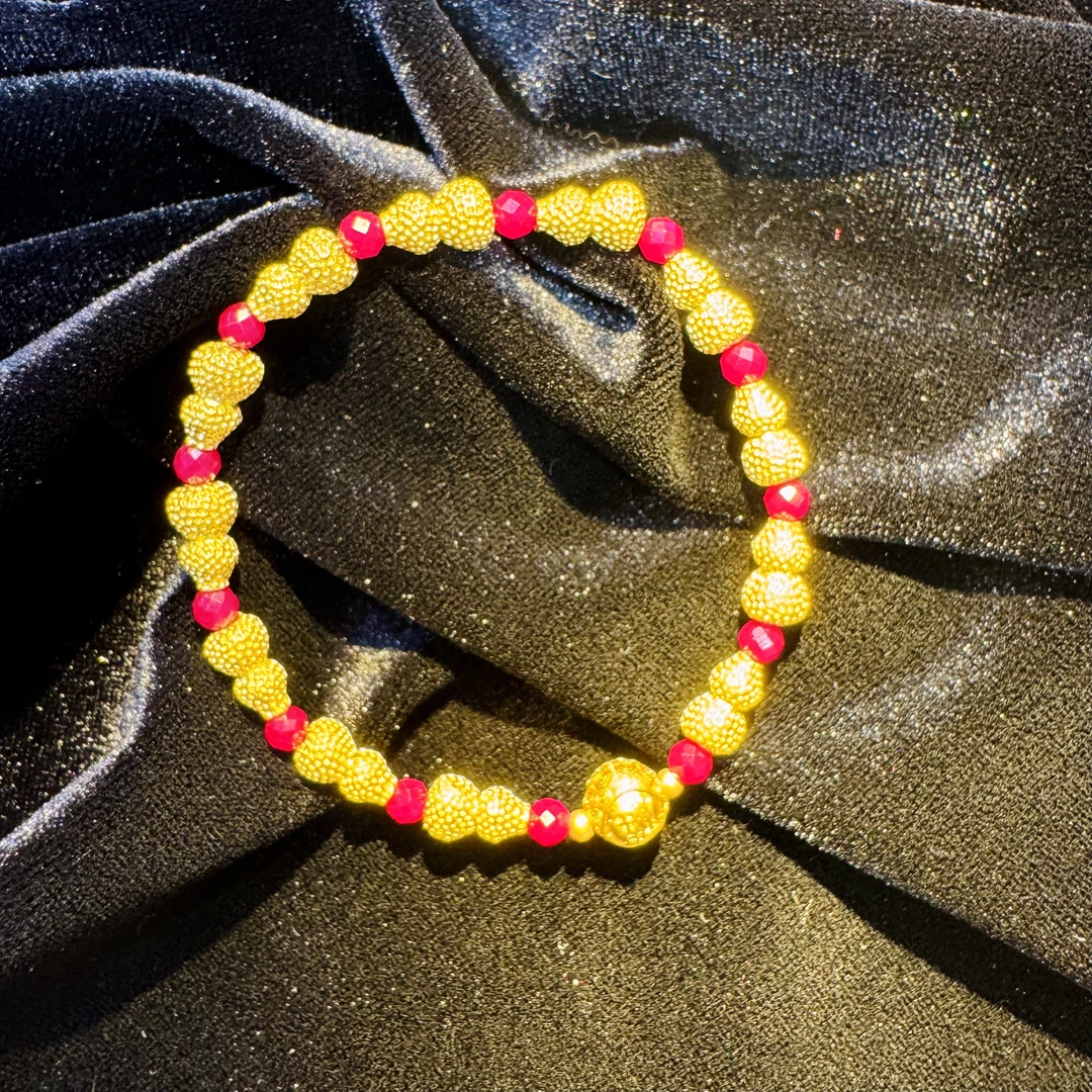 【唐糖甄选】匠心工艺培育红宝石葫芦合金镶手链【YBR58】