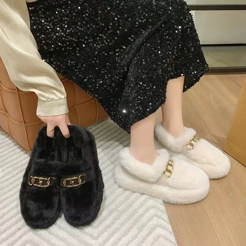 时尚冬款小皮鞋英伦风软底舒适百搭款乐福豆豆鞋V-100