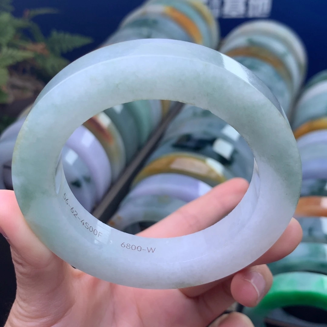 定制翡翠未镶嵌手镯定制不退不换