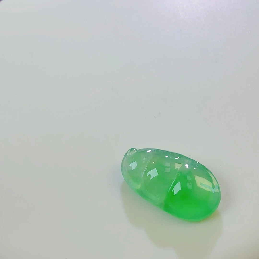 翡翠裸石木纳冰豆子