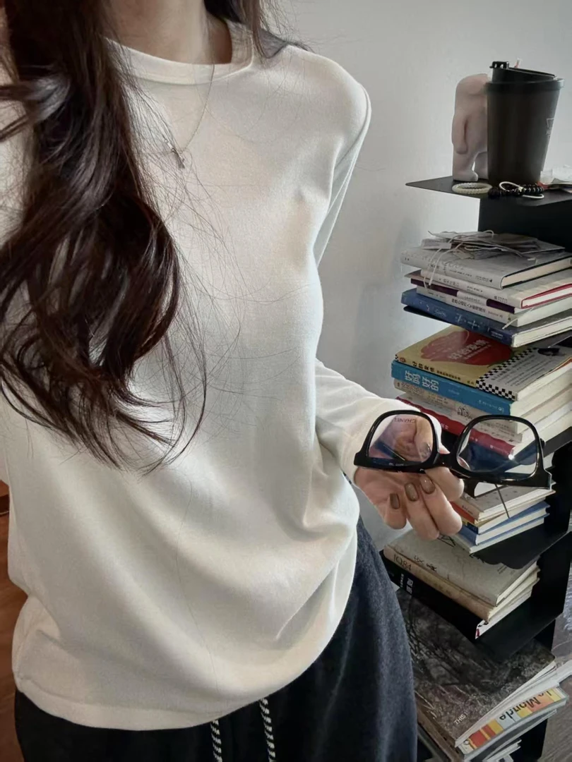 时尚两件套2025新款休闲气质上衣长袖女百搭简约宽松阔腿裤子潮