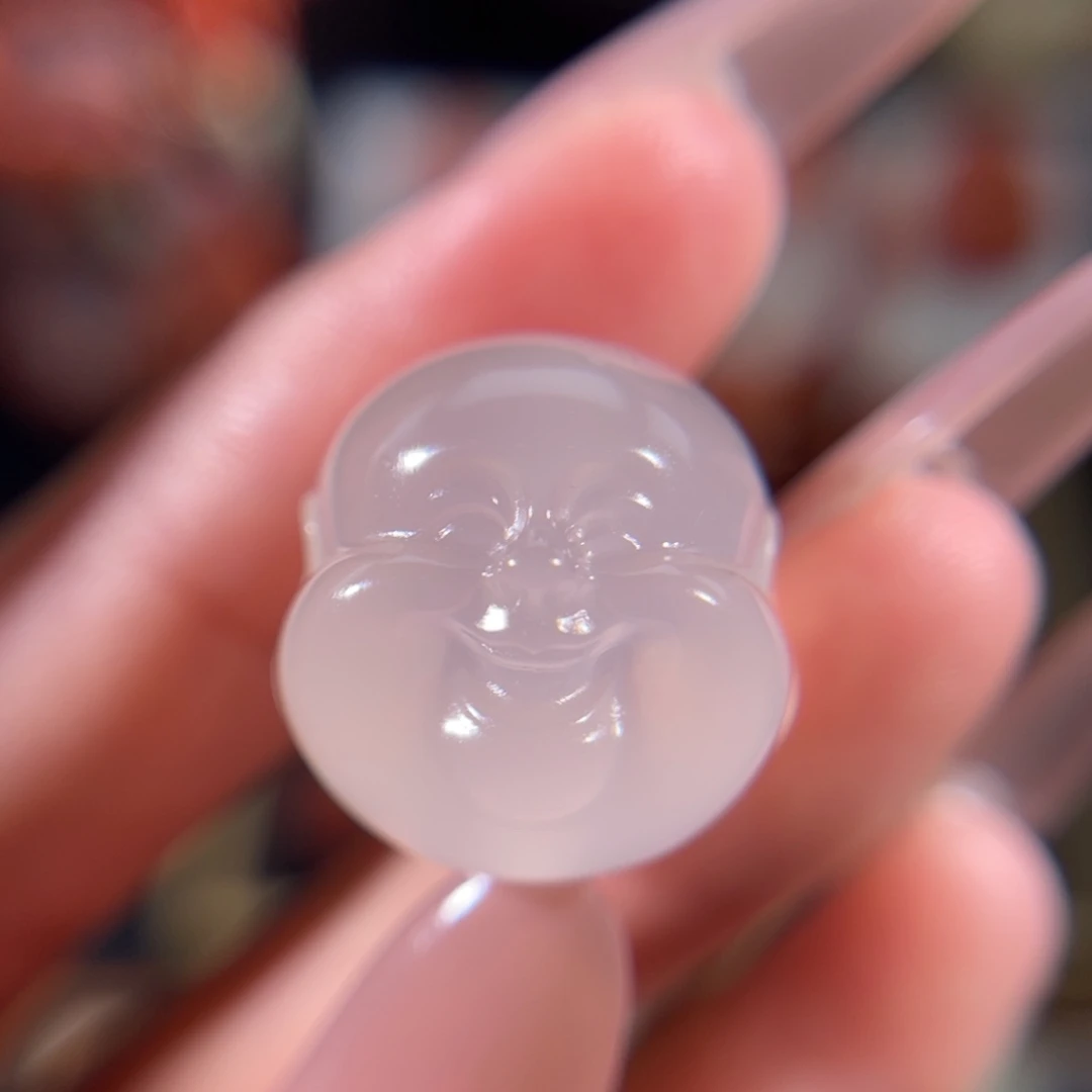 玛瑙/玉髓未镶嵌笑口常开弥勒17.3