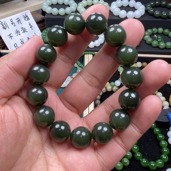 和田玉手串未镶嵌