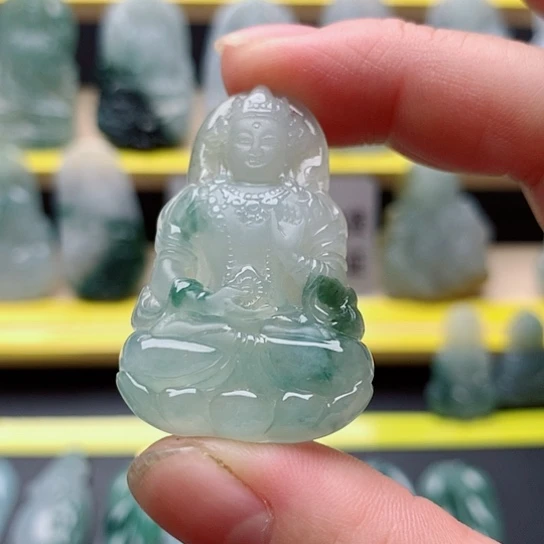 吊坠(不含链)未镶嵌翡翠度母观音