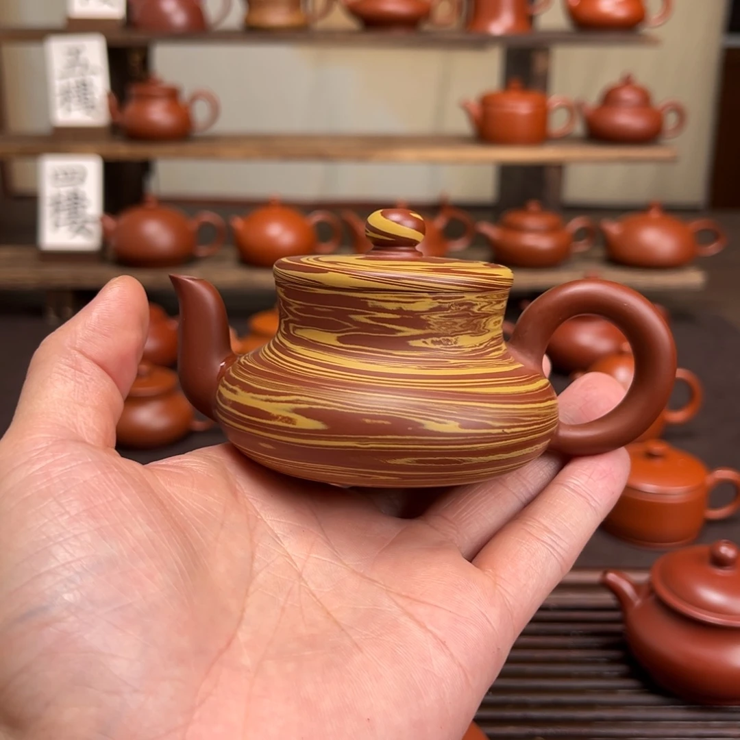 9***:茶壶紫砂绞泥君德