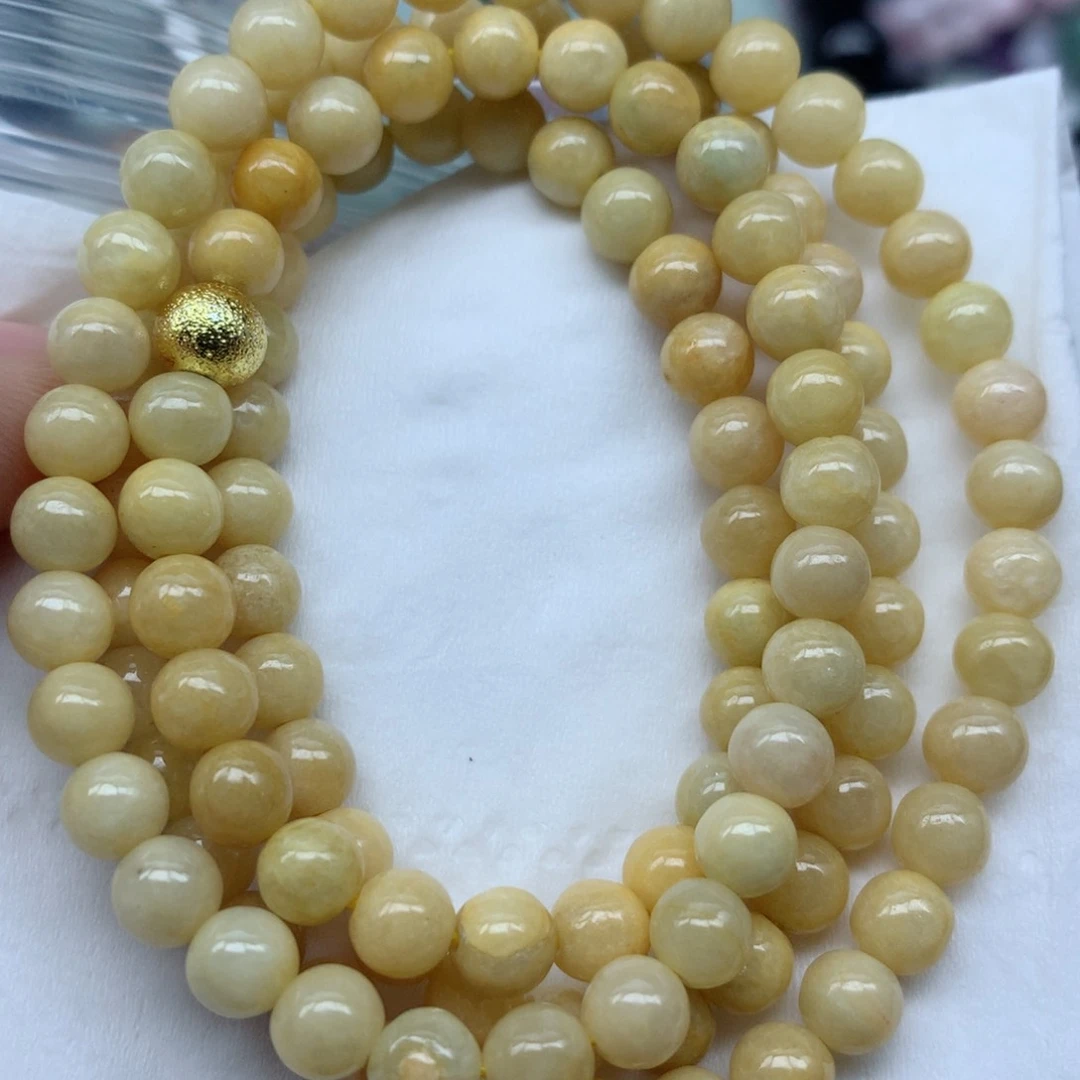 翡翠未镶嵌颈饰珠子