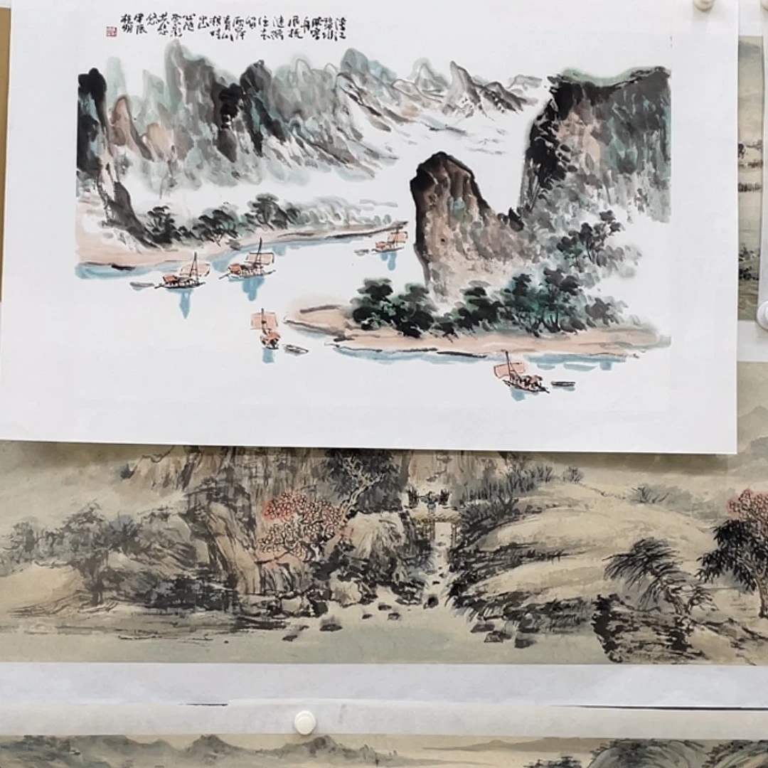 国画漓江山水黄桂明