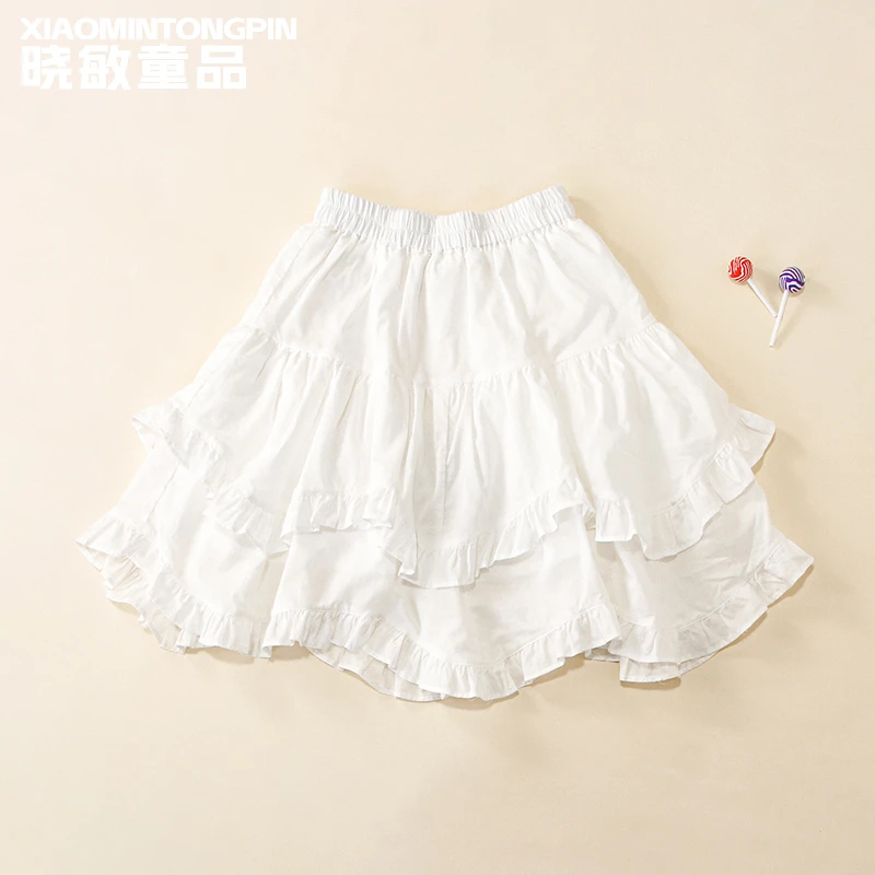 2025年款衣服儿童不规则下摆半身裙3C4612